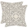 Moroccan Pillow (Set Of 2) - Light Grey - 18" X 18" - Safavieh 2 Moroccan Pillow (Set Of 2) - Light Grey - 18" X 18" - Safavieh -Safavieh GUEST 01eb6080 65af 46c4 b57a f1153b1c8e26
