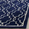 2'3"x9' Runner Jennie Quatrefoil Design Tufted Accent Rug Dark Blue/Ivory - Safavieh -Safavieh GUEST 067fe6bf 136d 4d63 b460 90c08f6af792