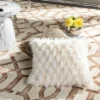 Luxe Feather Pillow - White - 20" X 20" - Safavieh -Safavieh GUEST 109c9e6b 9a27 476a 910f 3d3cb15c01a8