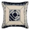 2pc 24"x24" Dip-Dye Patch Oversized Square Throw Pillow Medina Blue - Safavieh