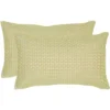 Box Stitch Pillow (Set Of 2) - Safavieh -Safavieh GUEST 15551025 d9e9 4cb6 93a9 66aafc47af9a