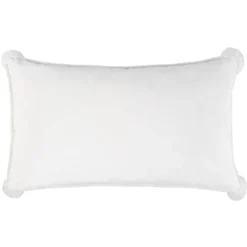 Nutmeg Pillow - White/Brown - 12" X 20" - Safavieh