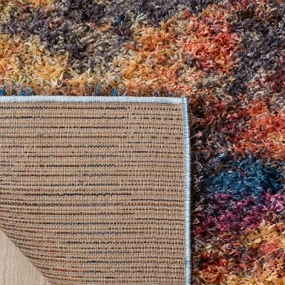 Rust/Blue Tree Loomed Area Rug 5'1"X7'6" - Safavieh 5 Rust/Blue Tree Loomed Area Rug 5'1"X7'6" - Safavieh - Image 3