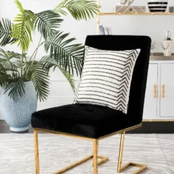 Emilia Stripe Pillow - Crème - 18" X 18" - Safavieh