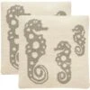 Tropical Oreas Pillow (Set Of 2) - White/Grey - 20" X 20" - Safavieh 2 Tropical Oreas Pillow (Set Of 2) - White/Grey - 20" X 20" - Safavieh -Safavieh GUEST 2cbb4699 2b4d 46ea a353 17054865a701