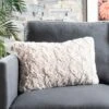 Chunky Knit Pillow - Stone/Natural - 12" X 20" - Safavieh -Safavieh GUEST 2dbe1e75 4383 4efa 8e05 8c01d776249d