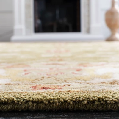 2'3"x8' Floral Tufted Runner Rug Moss Green/Ivory - Safavieh 4 2'3"x8' Floral Tufted Runner Rug Moss Green/Ivory - Safavieh - Image 2