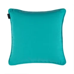Nima Pillow - Blue/Gold - 18" X 18" - Safavieh -Safavieh GUEST 4e3f07d4 4c2a 4d78 a1ee 7da95d6f3462