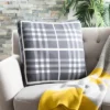 20"x20" Oversize Unity Gingham Knit Square Throw Pillow Gray - Safavieh 2 20"x20" Oversize Unity Gingham Knit Square Throw Pillow Gray - Safavieh -Safavieh GUEST 5290a38e 4131 44bd b662 2d375399f257