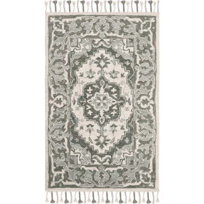 Ann Medallion Tufted Area Rug Light - Safavieh 6 Ann Medallion Tufted Area Rug Light - Safavieh - Image 4