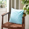 Shayla Pillow - Teal - 18" X 18" - Safavieh -Safavieh GUEST 5874f9d5 bc8d 4da2 8e3b 3aff1c54ea2f