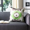 Giselle Pillow (Set Of 2) - Lime/Green - 18" X 18" - Safavieh -Safavieh GUEST 5c615bcc 22d7 4841 8ae0 359b7f62e1ba