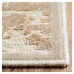 Stone/Cream Solid Loomed Accent Rug - (4'x5'7") - Safavieh