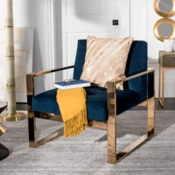 Latta Metallic Cowhide Pillow - Beige/Gold - 20" X 20" - Safavieh