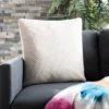 20"x20" Oversize Sweet Knit Square Throw Pillow Natural/Stone - Safavieh -Safavieh GUEST 69c90f22 f21c 4601 aa7f e6a88416020e