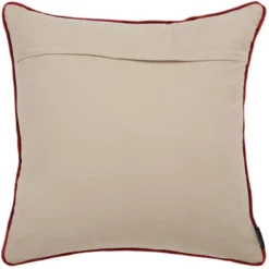 Holiday Reindeer Pillow - Natural - 20"x20" - Safavieh