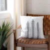 Valorie Vine Pillow - White/Grey - 20" X 20" - Safavieh 1 Valorie Vine Pillow - White/Grey - 20" X 20" - Safavieh -Safavieh GUEST 7d2e1bac 5126 451d ac11 d5eeab164e28