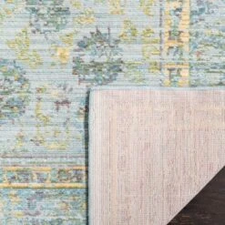 2'3"x8' Runner Valencia Rug Light Blue/Turquoise - Safavieh -Safavieh GUEST 7edfa69f ea6b 4aef 9e96 4722527dfd2e