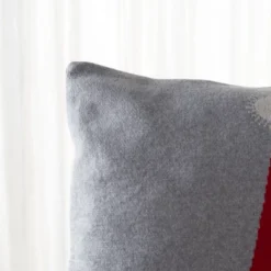 Sugarplum Elf Pillow - Grey/Red - 18"x18" - Safavieh -Safavieh GUEST 820b3208 9fc7 426f 8a36 f4b741595fca