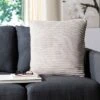 Bella Gigi Knit Pillow - Palewisper - 20" X 20" - Safavieh 1 Bella Gigi Knit Pillow - Palewisper - 20" X 20" - Safavieh -Safavieh GUEST 83fb3750 fa86 4e43 9f50 baabc5171c33