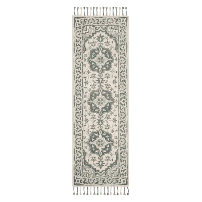 Ann Medallion Tufted Area Rug Light - Safavieh 9 Ann Medallion Tufted Area Rug Light - Safavieh - Image 7