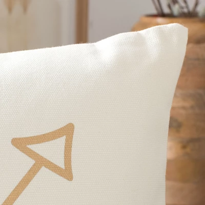 Compass Pillow - Beige/Gold - 18" X 18" - Safavieh 4 Compass Pillow - Beige/Gold - 18" X 18" - Safavieh - Image 2