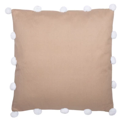 Temi Pillow - Beige/White - 18" X 18" - Safavieh 5 Temi Pillow - Beige/White - 18" X 18" - Safavieh - Image 3