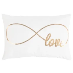12"x18" Infinite Love Throw Pillow - Safavieh -Safavieh GUEST d36ea8de dd4e 4dcc bcbb 85e68845197c