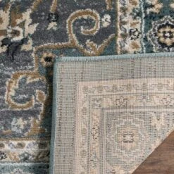 2'3"x12' Medallion Loomed Runner Rug Teal/Gray - Safavieh 7 2'3"x12' Medallion Loomed Runner Rug Teal/Gray - Safavieh -Safavieh GUEST d42edff1 47d7 4c6b 8d5a 9108769097cb