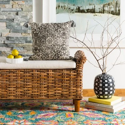 Sidonia Pillow - Grey/Cream - 16" X 16" - Safavieh 3 Sidonia Pillow - Grey/Cream - 16" X 16" - Safavieh