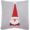 Sugarplum Elf Pillow - Grey/Red - 18"x18" - Safavieh -Safavieh GUEST d65ac77d ebac 4d7f 9b5d 38ab81a4fe52