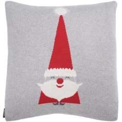 Sugarplum Elf Pillow - Grey/Red - 18"x18" - Safavieh