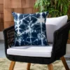 Indoor/Outdoor Maven Pillow - Navy/White - 18" X 18" - Safavieh -Safavieh GUEST d72ed3a6 cdf7 4c3d 908a 25ed38ece98c