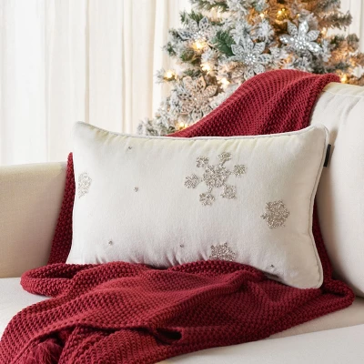 Falling Snow Pillow - Safavieh 4 Falling Snow Pillow - Safavieh - Image 2