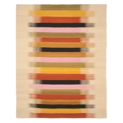 Laila Dhurrie Stripe Area Rug - Safavieh -Safavieh GUEST f64a85f5 652e 4762 aed7 1ac39b39efca