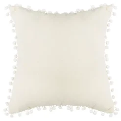 Valencia Pillow - Taupe/Beige - 16" X 16" - Safavieh -Safavieh GUEST f757825c e2a5 4e74 97cb 355a2af0b9ff